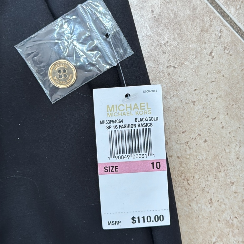 Michael Kors Black womens  Dress Pants NWT 10 - Picture 5 of 9